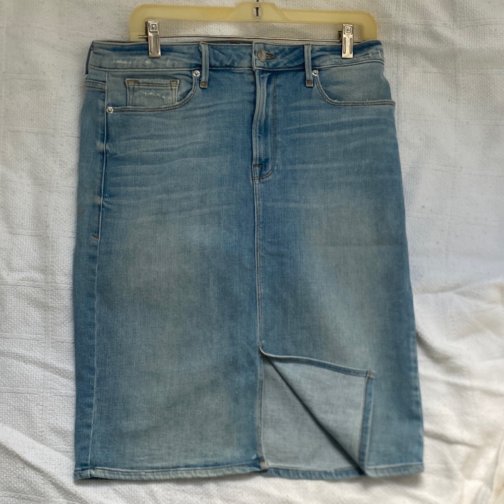 Denim Pencil Skirt